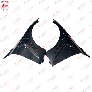 Aile avant en fibre de carbone sèche Z-ART 2021+ pour BMW <span class=keywords><strong>M4</strong></span>, aile ventilée en fibre de carbone préimprégnée pour BMW <span class=keywords><strong>M4</strong></span> G82 G83, aile avant à persiennes - Product Image 2
