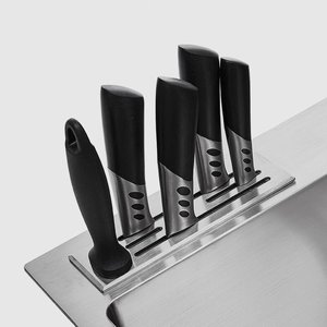 Paquete de Fregadero de Cocina de un Solo Tazón, Hecho a Mano, de Acero Inoxidable 304 Premium, para Uso Doméstico - Product Image 5