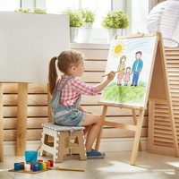 Fabrikpreis Moderner Multifunktionaler PP Mehrfarbiger Tragbarer Klappbarer Tritthocker für Outdoor, Schlafzimmer & Schule Heimgebrauch Möbel