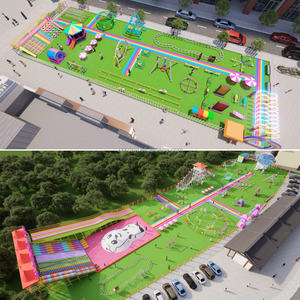 Centre de vente de la maison Centre de divertissement parent-enfant Balançoire de lune lumineuse Parc à thème extérieur Photographie Accessoires de fond Bail - Product Image 5