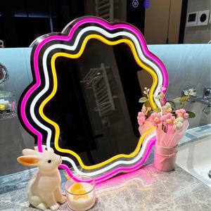 Il Best-seller di alta qualità Kitty Cat specchietto per il trucco al Neon insegna al Neon LED tavolo Vanity Custom segno di riduzione tariffaria - Product Image 3