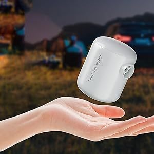 Mini Pompe à Air en Plastique 2200mAh pour Tente, Plage, Camping, <span class=keywords><strong>Randonn</strong></span>ée, Travail, avec LED 45W à Flux Élevé et Gonflage Rapide - Product Image 2