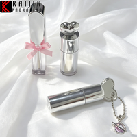 Tube de brillant à lèvres en forme de cœur de 1,5 ml, emballage cosmétique en plastique portable en gros, tube de brillant à lèvres, tube d'huile à lèvres, flacon de gloss à lèvres
