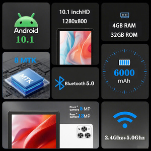 Venta directa de fábrica Nueva tableta Android de 10,1 pulgadas 4G <span class=keywords><strong>Dual</strong></span> Sim <span class=keywords><strong>Dual</strong></span> Standby 3Gb Memoria 64Gb Rom Octa Core MTK Procesador Business - Product Image 3