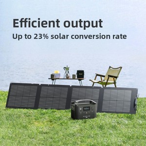 แผงโซลาร์เซลล์ Ecoflow, แผงไฟฟ้าโซลาร์เซลล์ 400W, พับเก็บได้ กันน้ำ พกพาสะดวก ชาร์จเร็ว สำหรับการตั้งแคม<span class=keywords><strong>ป์</strong></span>กลางแจ้ง - Product Image 4