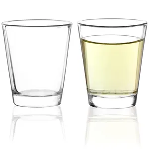 Kacamata Tembak Bening Luar Biasa Ukuran Kecil dengan Dasar Berat Whiskey Minuman Keras Olahraga Espresso Gelas Minum