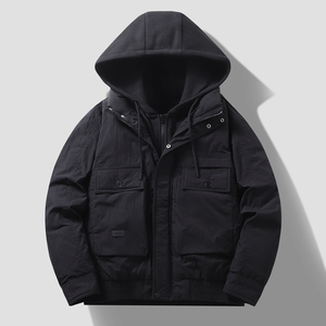 Chaqueta de Invierno Personalizada 2026 para Hombre, Chaqueta Bomber con Capucha de Piel de Zorro y Plumón - Product Image 4