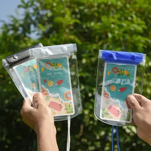 Mobile Phone Waterproof Bag Can Touch Screen Swimming Diving Rafting Transparent Sealed Travel Mobile Phone Protective Case