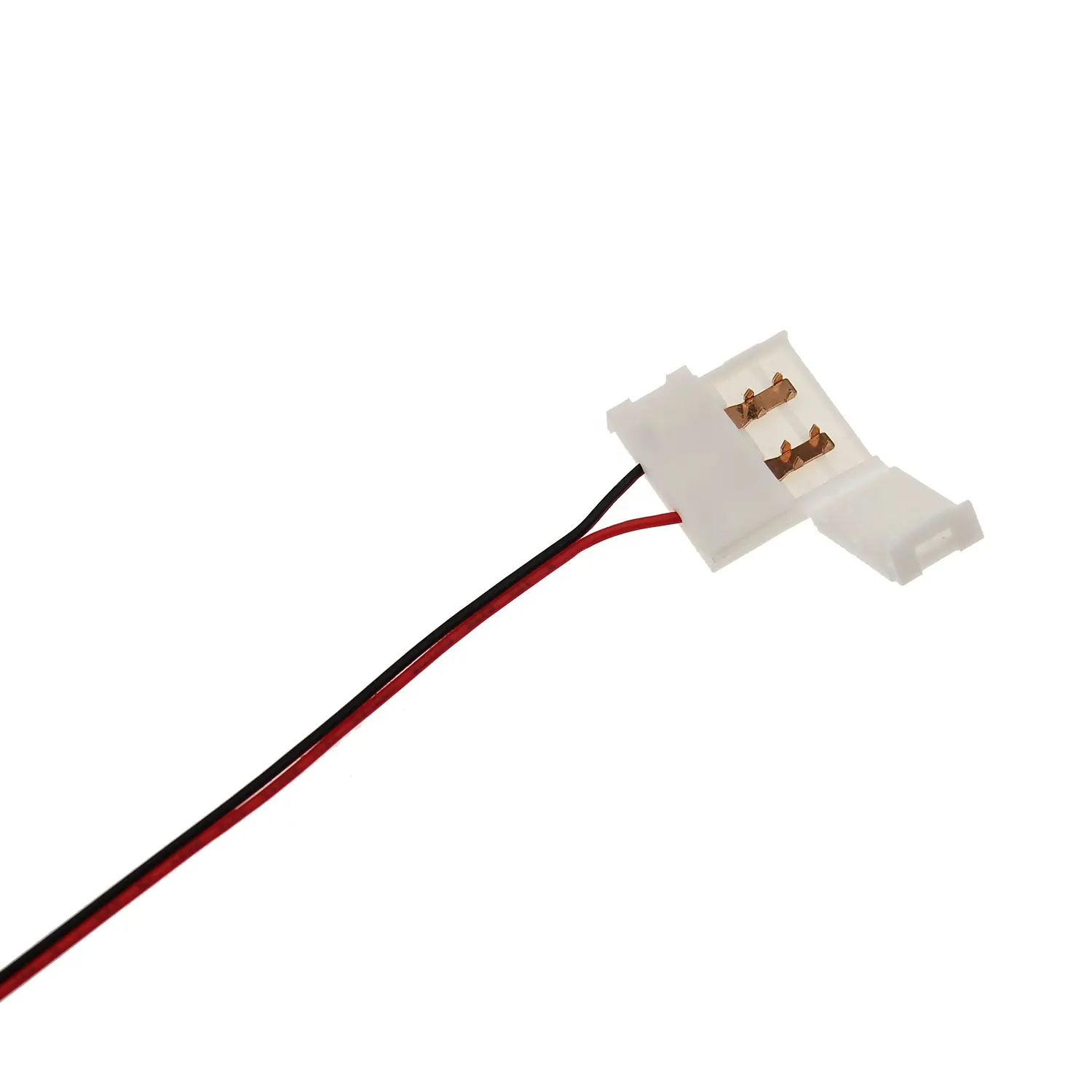 Super wide 28mm 2Pin flat cable quick connector solderless led strip connector with wire