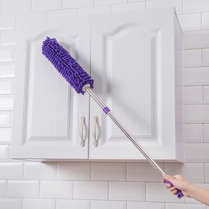 Extendable Chenille Duster Rectangle Head Soft Bristles Telescopic For Furniture Cleaning - Product Image 2