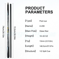 Queue de billard édition premium - Embout de 13 mm, joint Uni-loc, design givré