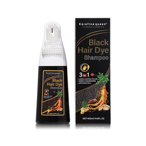 Tinte Profesional para el Cabello al por Mayor, Colorante Negro con Ginseng, Tinte Permanente Natural y Orgánico, Crema Nutritiva para el Cabello - Product Image 2