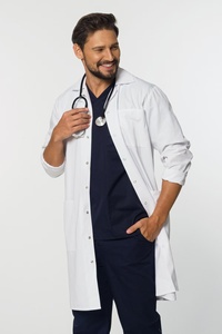 Meilleure vente de blouses de laboratoire blanches en coton et polyester pour hommes et femmes à manches longues produit alimentaire blouse de laboratoire d'usine uniforme d'infirmière et de médecin - Product Image 2