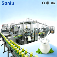 Ligne de production entièrement automatique de confiture et de yaourt, machines de transformation alimentaire industrielles, capacité de 50 à 5000 L par heure