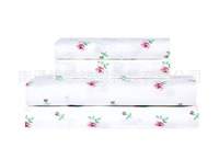 Ensembles de literie personnalisés de luxe 100% Polyester, ensembles de draps de lit à motifs de lune à branches imprimées
