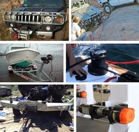 Mini treuil d'ancre portable électrique pour bateau, treuil de cabestan 12000lbs 12V