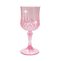 Verres à vin vintage en plastique, verres à boire incassables, verrerie de mariage, gobelets à eau en cristal, flûtes à champagne vintage