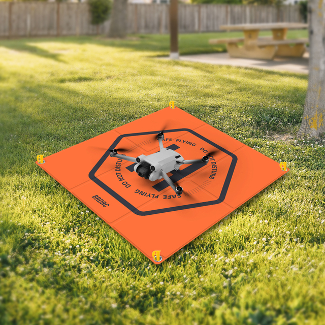 Universal Foldable Drone PU Landing Pad Double-Sided Waterproof Portable Fast-Foldable Helipad for DJI Drone Accessories
