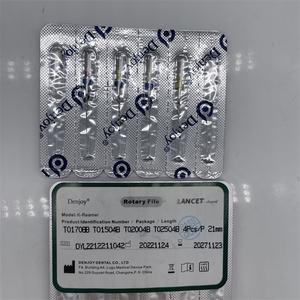 File Rotanti Dentali Originali <span class=keywords><strong>Denjoy</strong></span> a Sezione Trasversale, Forma a Lancetta, 4 File/Blister, 21mm Assortiti # LY1-LY3 - Product Image 5