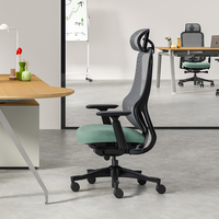 Chaise de bureau exécutive pivotante inclinable certifiée BIFMA, réglable en hauteur, avec vérin à gaz 4 points, structure en aluminium - Chaise ergonomique