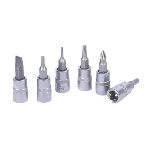 Ensemble d'outils de réparation de turbines à vapeur en acier au chrome-vanadium de 94 pièces, comprenant des clés à cliquet, des embouts et des accessoires ; Disponible en Perle - Product Image 5