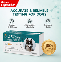 Bandelettes de test rapide vétérinaire Combo Shrlichia/Babesia Gibsoni/Anaplasma – Kit de test rapide pour soins des animaux de compagnie