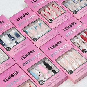 <span class=keywords><strong>Faux</strong></span> ongles réutilisables personnalisables de haute qualité en ABS de style ballet long de 24 pièces <span class=keywords><strong>pour</strong></span> un usage quotidien - Product Image 4
