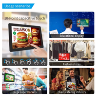 Tableta Android ultra delgada de 10,1 pulgadas Wifi NFC Todo en uno Señalización digital comercial Pantalla de publicidad Video Wall Media Player