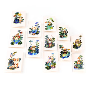 Variété de cartes de remerciement personnalisées assorties pour <span class=keywords><strong>chien</strong></span> chat et joyeux <span class=keywords><strong>anniversaire</strong></span> cartes de vœux de remerciement en vrac avec enveloppes - Product Image 4