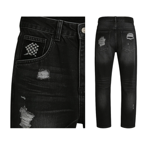 Nouveauté : <span class=keywords><strong>Jeans</strong></span> Beige en Denim Brut de Haute Qualité, Tenue Vintage, Jean Blanc Couleur Pure pour Hommes, Jean Décontracté Y2K Coupe Ample Droite - Product Image 2