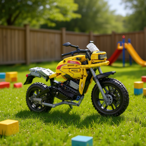 Set de Construcción de Motocicleta, 454 Piezas, Juguete de Construcción para Mayores de 6 Años, Modelo de 35x8x52 cm - Product Image 3