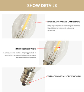 0.5W 120V E17 cơ sở C9 dẫn bóng đèn dây tóc - Product Image 3