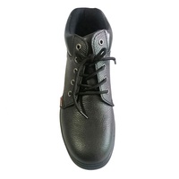 Bottes de travail en cuir véritable imperméables bon marché, chaussures de sécurité pour les travailleurs forestiers
