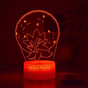 Lampe LED <span class=keywords><strong>Pikachu</strong></span> 3D à 7 couleurs changeantes, veilleuse - Product Image 6