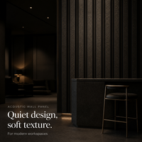 Panneau mural acoustique moderne élégant, ignifuge, insonorisant, à haute densité et structurellement stable pour les espaces commerciaux