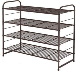4Tier dây lưới Stackable giá giày với giày có thể điều chỉnh kệ lưu trữ Organizer - Product Image 2