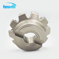 Fraise à face indexable FMD02-D80R-A27-PN11-08 42HRC en carbure avec revêtement TiAlN, 6 dents, pour usinage CNC de fonte (ODM)