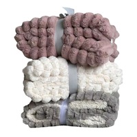Manta de felpa toscana de lujo, doble cara, gruesa, conejo Rex, tejido de imitación, uso en invierno, cama, siestas de oficina, sofá, viaje cálido