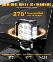 Haz masivo de 180 ° Emark aprobado todoterreno conducción lateral tirador amarillo DRL para camión Tractor ATV UTV SUV 4x4 coche barco granja minería