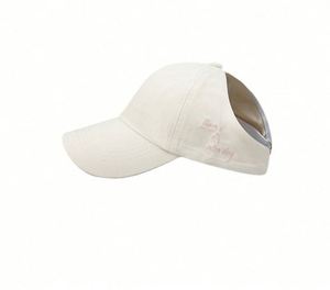 Gorras de Béisbol de Algodón Bordadas de Alta Calidad para Mujer, con Cola de Caballo, Estilo Deportivo, sin Espalda, para Cabello Rizado, Venta al por Mayor - Product Image 5