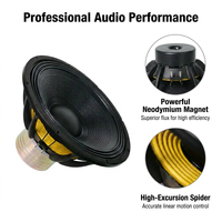 Subwoofer Profesional de Neodimio de 21 Pulgadas, 2000W AES, 8 Ohmios, de Largo Alcance, para Sistemas de Sonido Line Array y de Conciertos