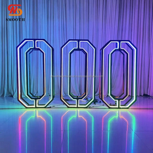 SMOOTH Vente en gros de numéros en métal colorés RGB personnalisés de 0 à 9 pour les fêtes en plein air - Product Image 4