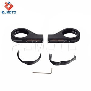 41mm phía trước ngã ba núi hổ phách và trắng dẫn tín hiệu lần lượt đèn cho Harley <span class=keywords><strong>Honda</strong></span> Kawasaki BMW - Product Image 3