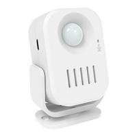 Sonnette de porte sans fil Daytech résistante à l'eau avec détecteur de mouvement PIR, enregistrement personnalisé, pour magasin, 11 messages de bienvenue