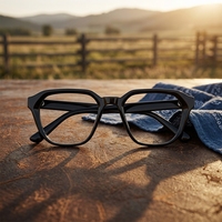Montures de lunettes ovales unisexes en acétate anti-lumière bleue, lunettes de vue classiques et tendance