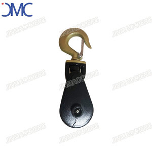 Champion 3 \ "2ton ánh sáng loại duy nhất sheave Wire Rope <span class=keywords><strong>snatch</strong></span> gian lận khối sắt <span class=keywords><strong>snatch</strong></span> ròng rọc với móc & còng đóng gói carton - Product Image 2