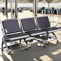 Chaises d'attente en métal personnalisées, directement de l'usine, pour aéroports, gares, écoles, hôpitaux, salles d'attente et zones de repos en extérieur