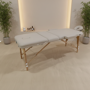 <span class=keywords><strong>Table</strong></span> <span class=keywords><strong>de</strong></span> <span class=keywords><strong>massage</strong></span> portable professionnelle pliable en 3 sections avec dossier réglable et cadre en bois pour les services à domicile des physiothérapeutes mobiles - Product Image 2