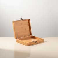 Boîtes de rangement en bambou en gros avec couvercles, décorations de bureau, boîtes cadeaux décoratives fonctionnelles de style européen, grandes dimensions