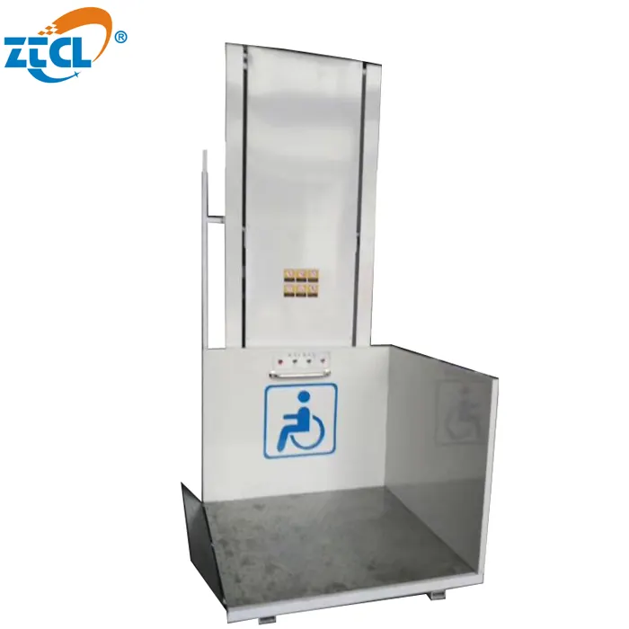 Piattaforma elevatrice per sedie a rotelle per disabili,